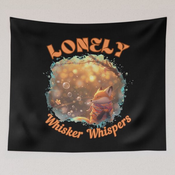 Item preview, Lonely Whisker Whispers. fox portrait designed and sold by FoxVibes.