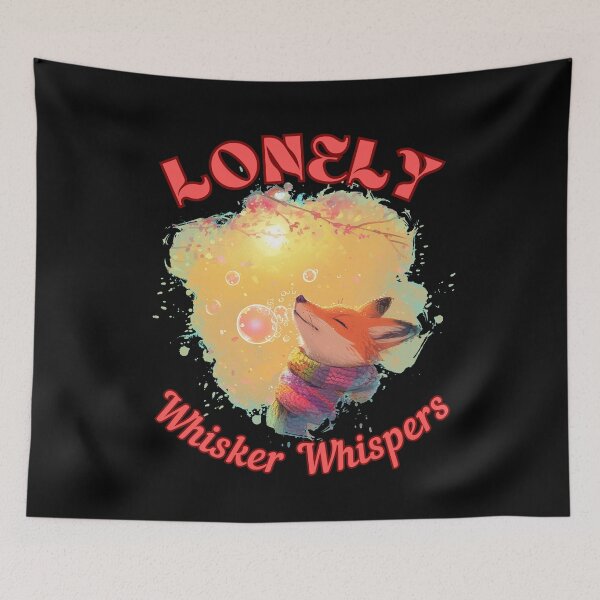 Item preview, Lonely Whisker Whispers. retro fox designed and sold by FoxVibes.
