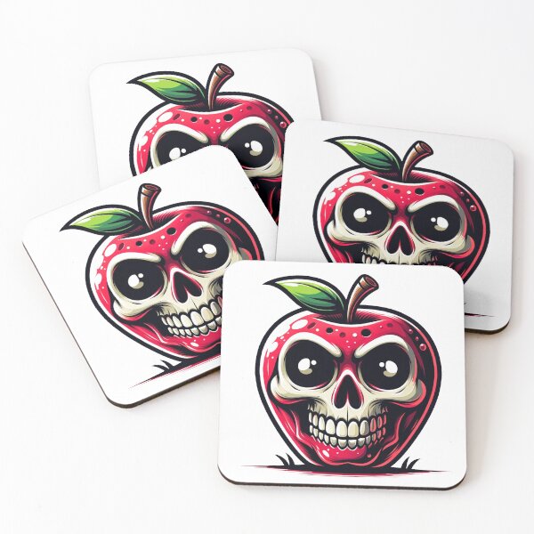 Item preview, Apple the scary face designed and sold by FerdiEverywhere.