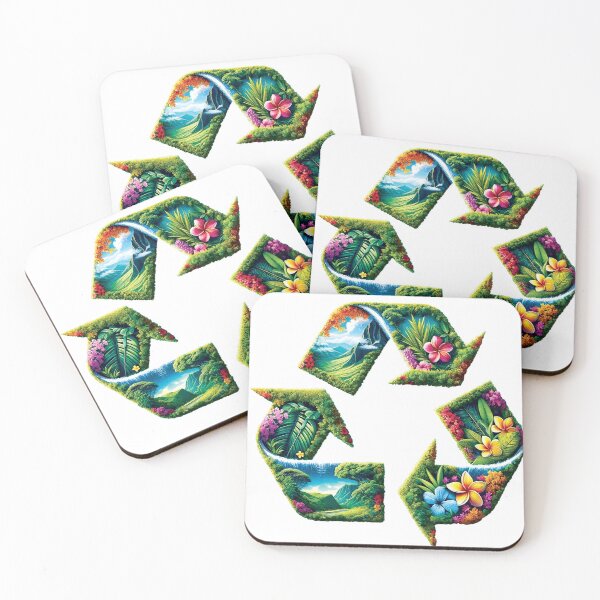 Item preview, Tropical Recycling Flowers designed and sold by Akamai-Designs.
