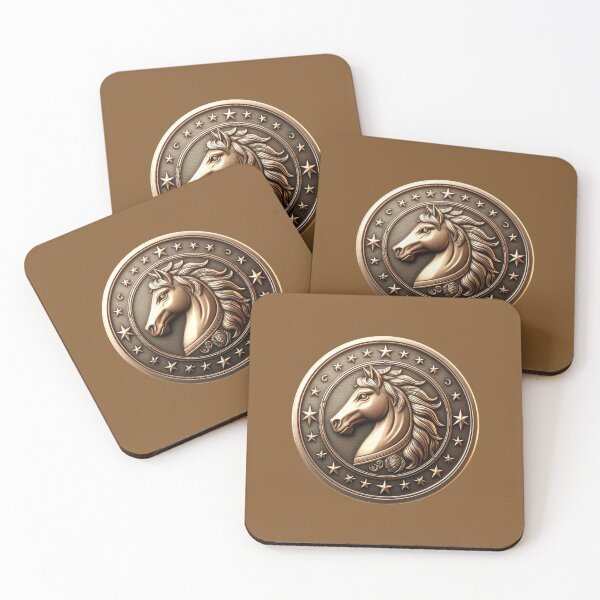 Item preview, HORSE SHIELD - #82572B designed and sold by Marlon Oseguera.