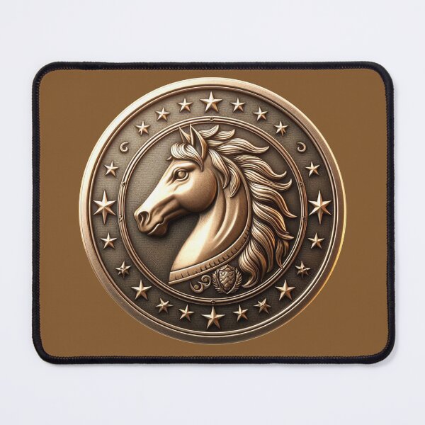 Item preview, HORSE SHIELD - #82572B designed and sold by Marlon Oseguera.