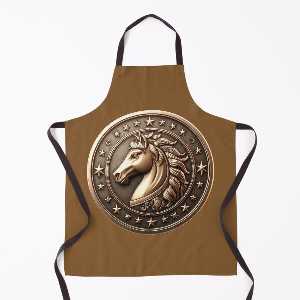 Item preview, HORSE SHIELD - #82572B designed and sold by Marlon Oseguera.