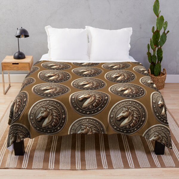 Item preview, HORSE SHIELD - #82572B designed and sold by Marlon Oseguera.