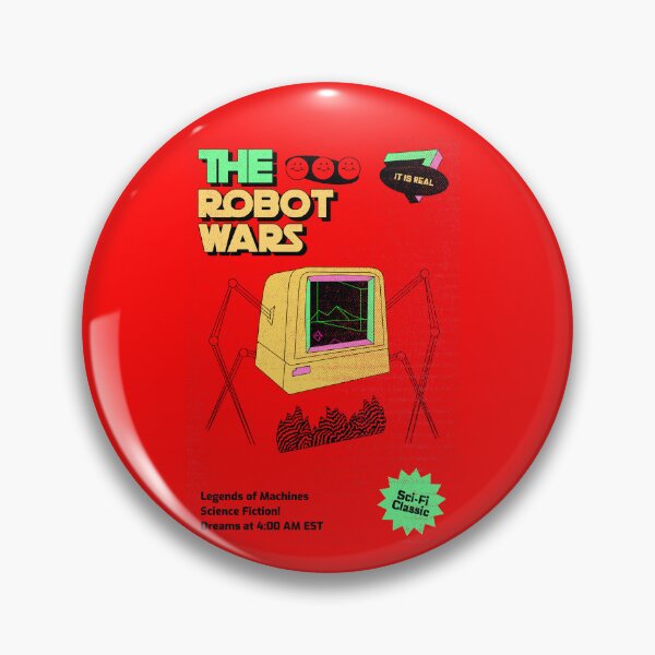 Artikelvorschau, Robot Wars Machine Takeover Alien Robot Sci-Fi-Träume Mr. Robot Surrealer Vintage-Klassiker entworfen und verkauft von StudioTVDinners.