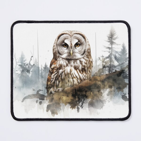 Item preview, Double Exposure Owl and Forest Illustration designed and sold by Roxane Bay.