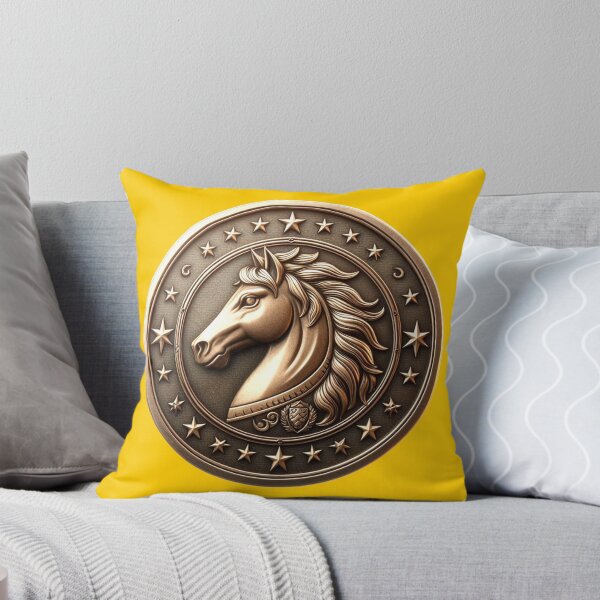 Item preview, HORSE SHIELD - #FFCC00 designed and sold by Marlon Oseguera.