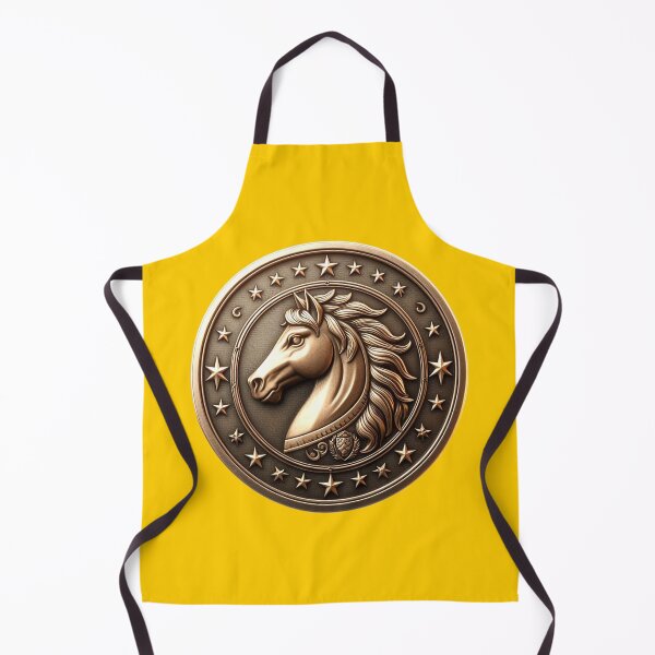 Item preview, HORSE SHIELD - #FFCC00 designed and sold by Marlon Oseguera.