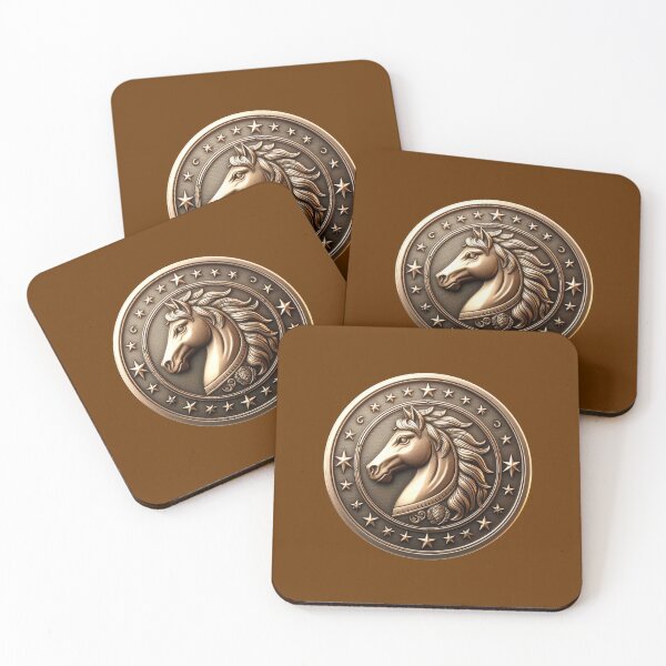 Item preview, HORSE SHIELD - #663300 designed and sold by Marlon Oseguera.