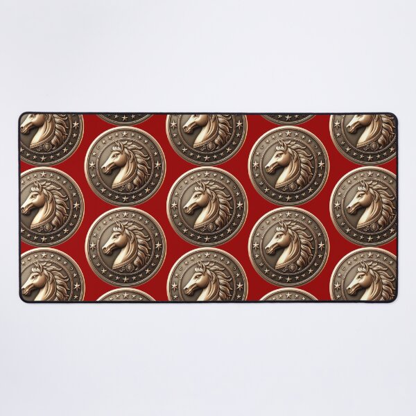 Item preview, HORSE SHIELD - #990000 designed and sold by Marlon Oseguera.