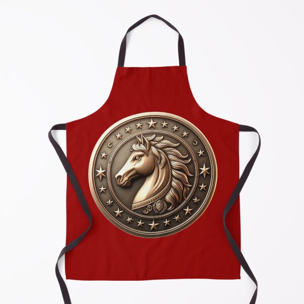 Item preview, HORSE SHIELD - #990000 designed and sold by Marlon Oseguera.