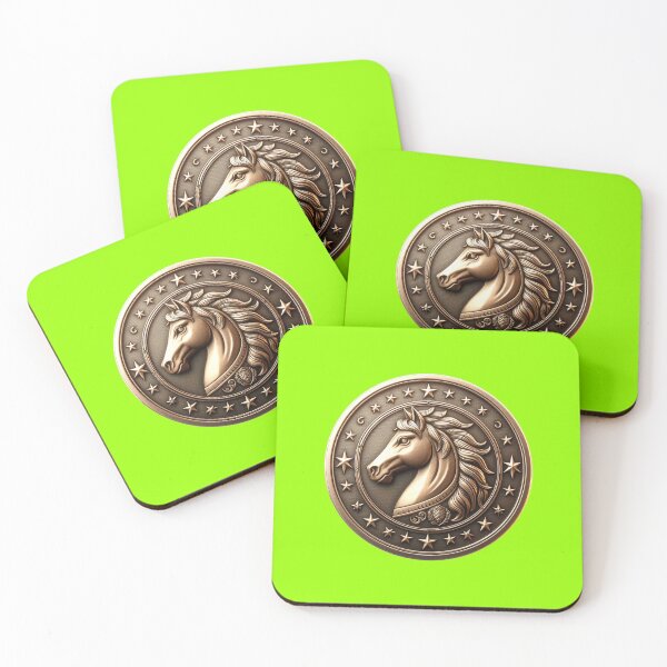 Item preview, HORSE SHIELD - #99FF00 designed and sold by Marlon Oseguera.