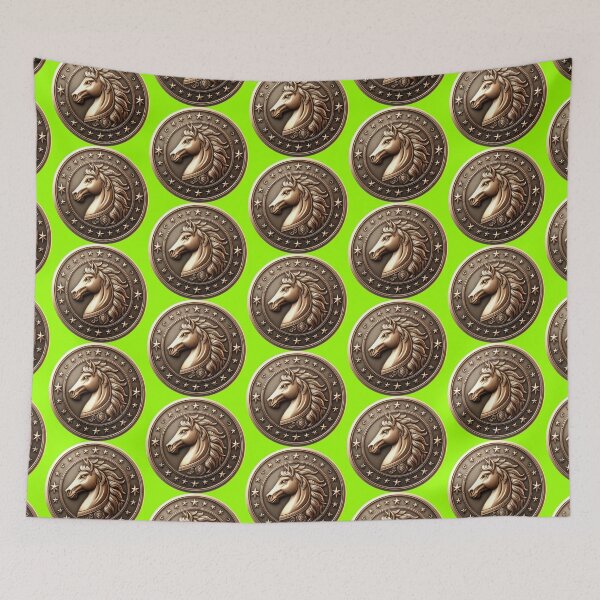 Item preview, HORSE SHIELD - #99FF00 designed and sold by Marlon Oseguera.
