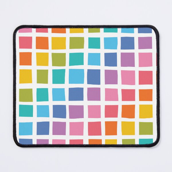 Item preview, ABP003-1 Checkered Squares in Rainbow Colors designed and sold by DuckyRubin.