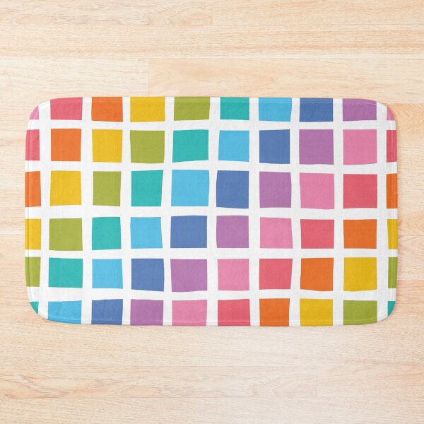 Item preview, ABP003-1 Checkered Squares in Rainbow Colors designed and sold by DuckyRubin.