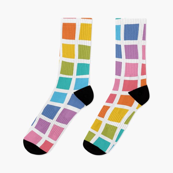 Item preview, ABP003-1 Checkered Squares in Rainbow Colors designed and sold by DuckyRubin.