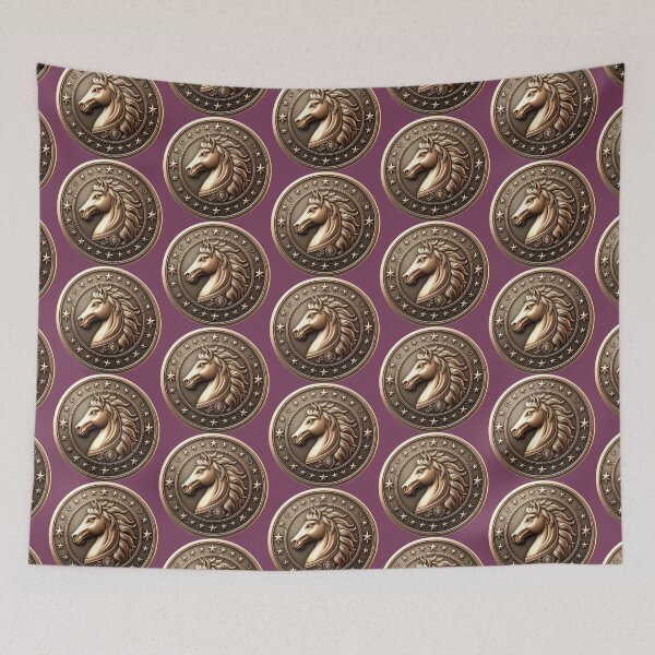 Item preview, HORSE SHIELD - #783B59 designed and sold by Marlon Oseguera.
