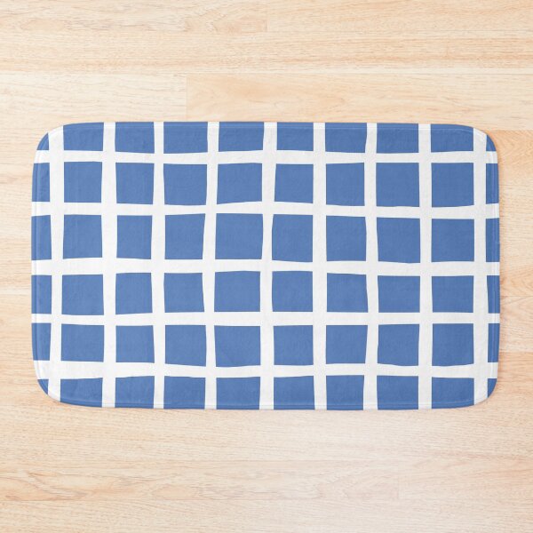 Item preview, ABP003-2 Checkered Squares in Blue designed and sold by DuckyRubin.