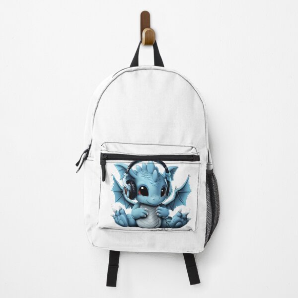 Item preview, Cute Baby Blue Dragon with Headphones Music designed and sold by kalyssa44.