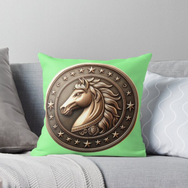 Item preview, HORSE SHIELD - #99FF99 designed and sold by Marlon Oseguera.