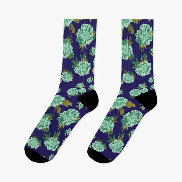 Item preview, Mint and Navy Marigold and Daisy Bliss - Nautical Spring Florals Inspired by Sydney's Martin Place designed and sold by Jay Dee Dearness.