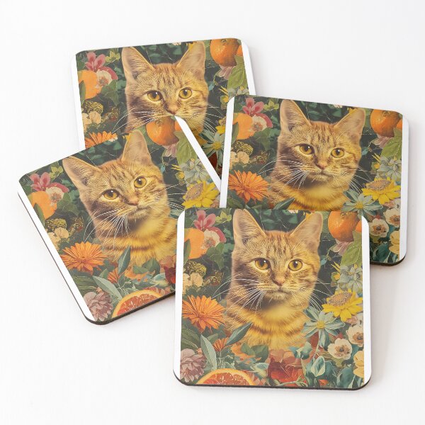 Item preview, citrus summer tabby designed and sold by tvrvintage.