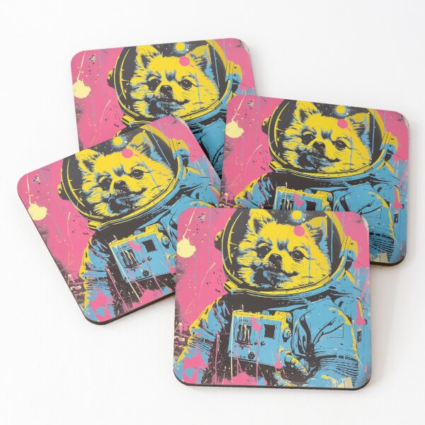 Item preview, Pomeranian dog astronaut portrait designed and sold by etherElric.