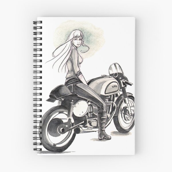 Artikelvorschau, Retro Moto Girls: Norton Manx entworfen und verkauft von hooliganlili.