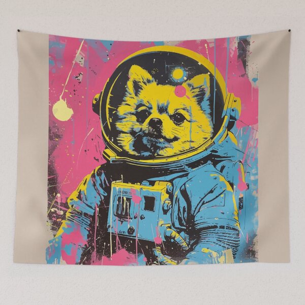 Item preview, Pomeranian dog astronaut portrait designed and sold by etherElric.