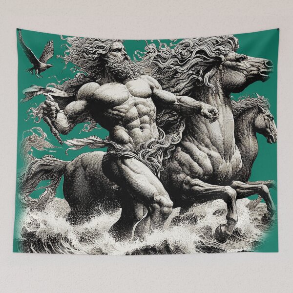 Item preview, Heracles Brings Back the Mares of Diomedes designed and sold by Foxlindesigns.