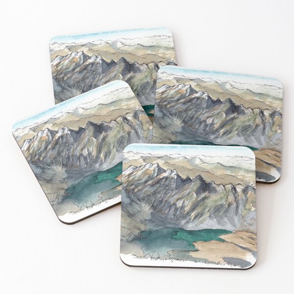 Item preview, Lake Isobel from Mt Crichton Watercolour designed and sold by Tom Napper Design.