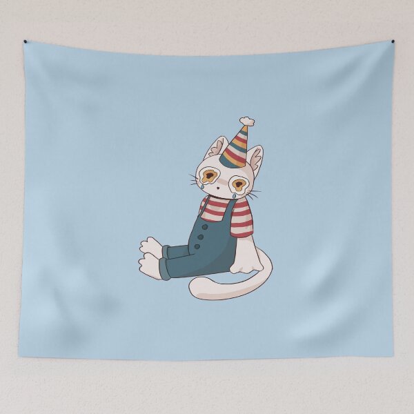 Item preview, little lonely birthday cat (no text) designed and sold by papercreatyre.