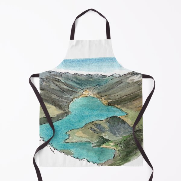 Item preview, Lake Hawea from Corner Peak Watercolour designed and sold by Tom Napper Design.