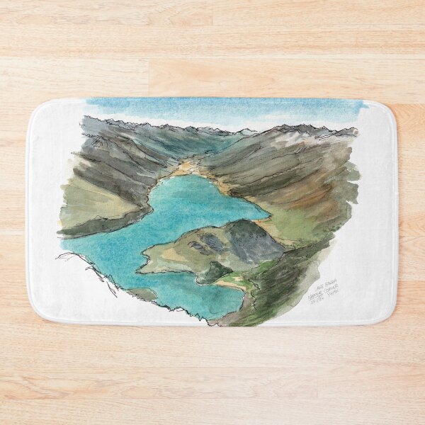 Item preview, Lake Hawea from Corner Peak Watercolour designed and sold by Tom Napper Design.