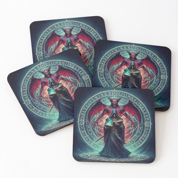 Item preview, DUNGEONS AND DRAGONS MAGE EVOKING DEMONIC SPIRIT designed and sold by CinemaObscura.