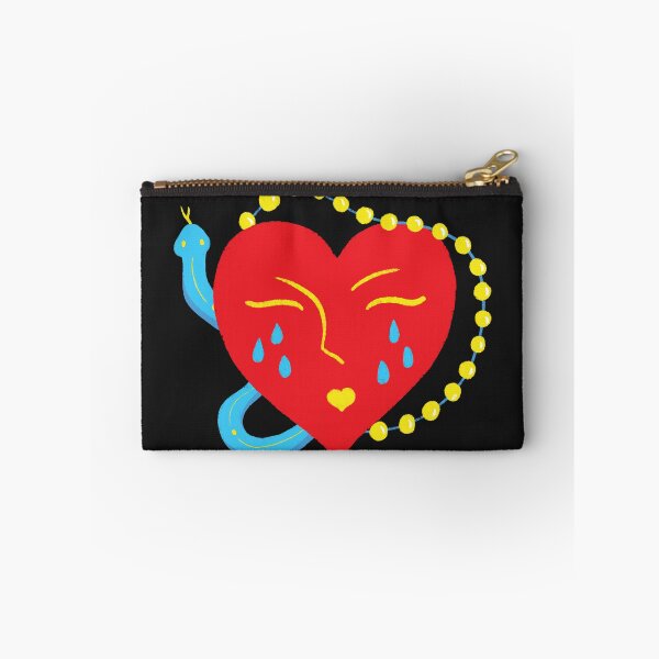 Item preview, Red heart with crying face designed and sold by pinkyfish1010.