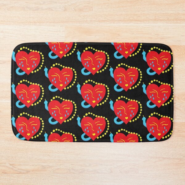 Item preview, Red heart with crying face designed and sold by pinkyfish1010.