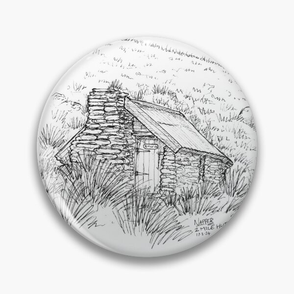 Item preview, 2 Mile Hut Sketch designed and sold by Tom Napper Design.