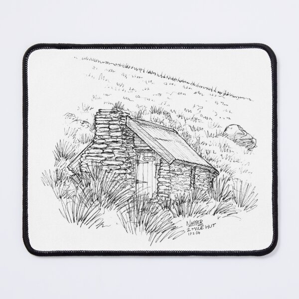 Item preview, 2 Mile Hut Sketch designed and sold by Tom Napper Design.