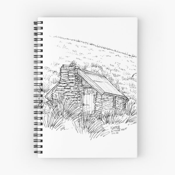 Item preview, 2 Mile Hut Sketch designed and sold by Tom Napper Design.