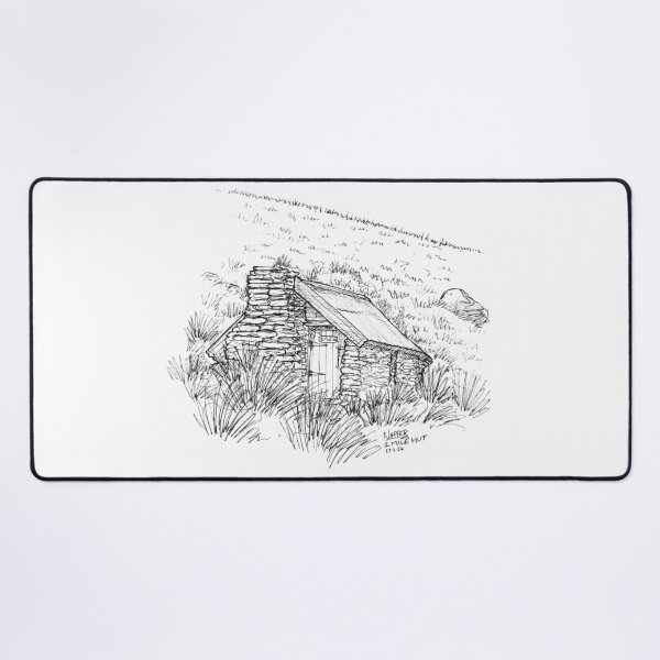 Item preview, 2 Mile Hut Sketch designed and sold by Tom Napper Design.
