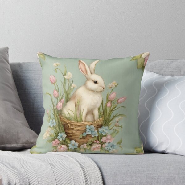 Artikelvorschau,  Vintage Osterhase in Pastelltönen entworfen und verkauft von seahorse crossing.