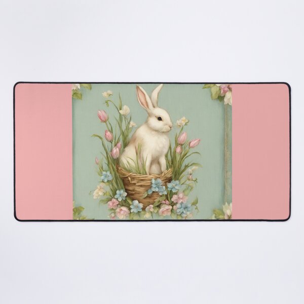 Artikelvorschau, Vintage Osterhase in Pastelltönen entworfen und verkauft von seahorse crossing.