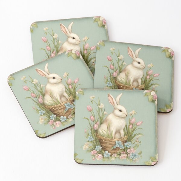 Artikelvorschau,  Vintage Osterhase in Pastelltönen entworfen und verkauft von seahorse crossing.