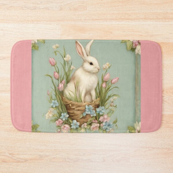 Artikelvorschau, Vintage Osterhase in Pastelltönen entworfen und verkauft von seahorse crossing.