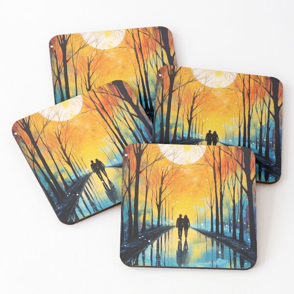 Item preview, Colorful Moonlight Walk designed and sold by DeMuurdecoratie.