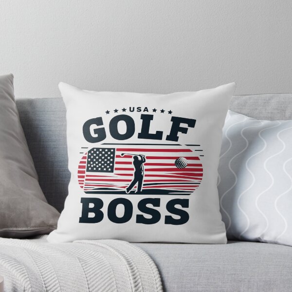 Item preview, Diseño de jefe de golf con silueta temática vintage de EE. UU. designed and sold by Daqomm.