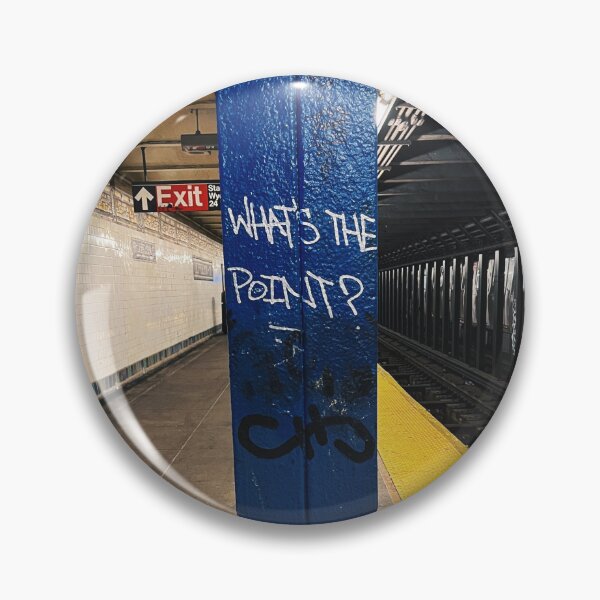 Item preview, "What's The Point?" Subway Graffiti designed and sold by offdutyplaces.