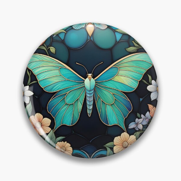 Item preview, Stained glass moth designed and sold by DesignsbyVelvet.