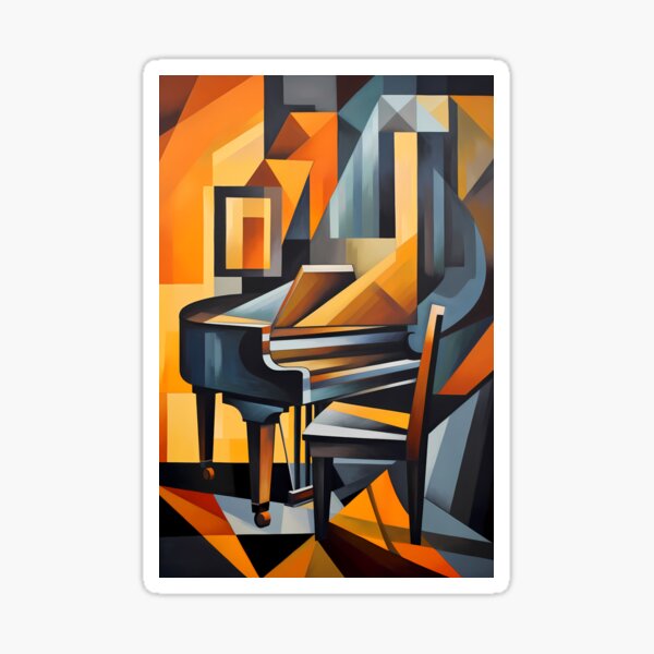 Item preview, Piano Cubist Piano Style designed and sold by DeMuurdecoratie.